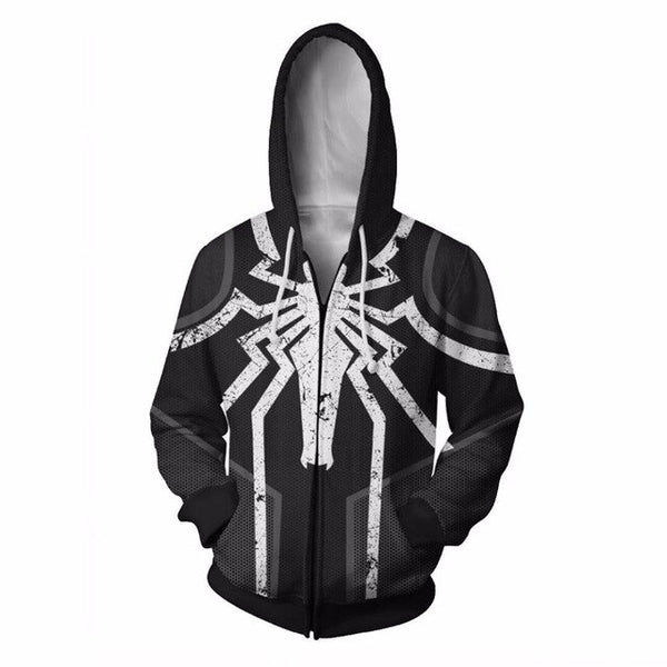 Superhero Iron Man Spiderman Clothes Mens Hoodies Zipper Sweatshirt 3D Peter Parker Miles Morales Hoodie Jackets Casual Coats | Vimost Shop.