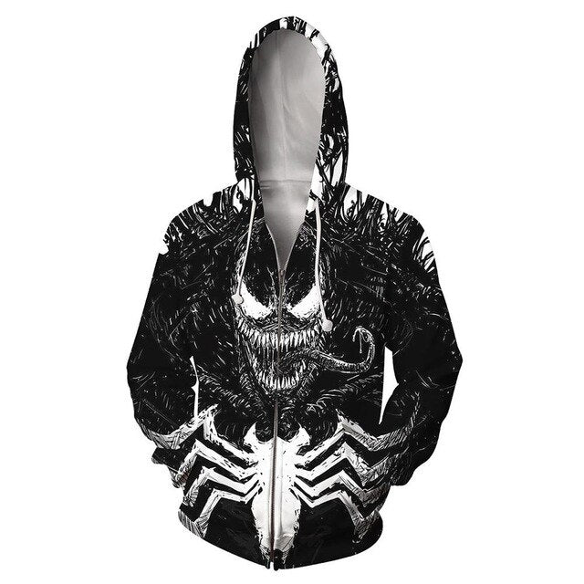 Superhero Iron Man Spiderman Clothes Mens Hoodies Zipper Sweatshirt 3D Peter Parker Miles Morales Hoodie Jackets Casual Coats | Vimost Shop.