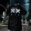 Gypsophila Print Hip Hop Streewear T Shirt Men summer Reflective Fashion Loose Short Sleeve Cotton Oversized Tops | Vimost Shop.