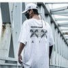 Gypsophila Print Hip Hop Streewear T Shirt Men summer Reflective Fashion Loose Short Sleeve Cotton Oversized Tops | Vimost Shop.