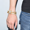 23mm Chunky Miami Cuban Chain Bracelet AAA Zirconia Men Hip hop Jewelry Gold Color Big Lock Bangle 7" 8" | Vimost Shop.