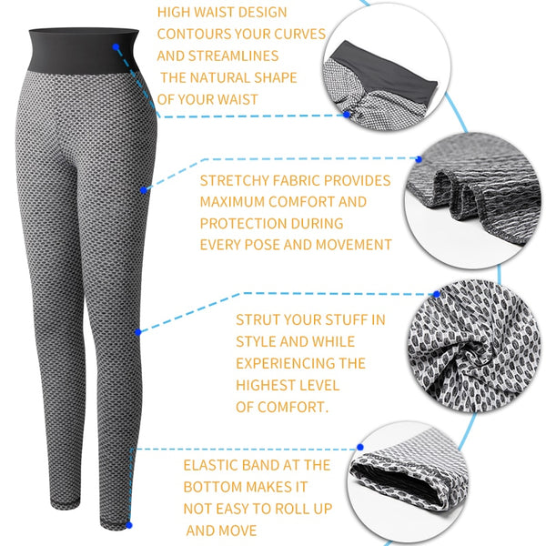 Women Fitness Leggings High Waist Workout Leggins Sexy Seamless Gym Jeggings Perfect Fit Slimming Pants Butt Lifting Panties | Vimost Shop.