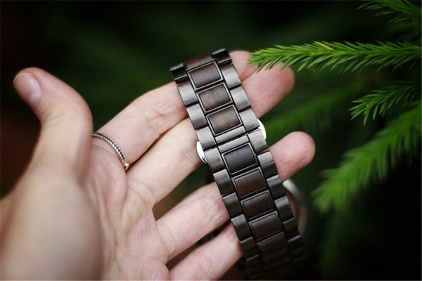 Male Watch Wooden Men Wristwatches Luminous Handle Chronograph Timepiece  In Gift Box | Vimost Shop.