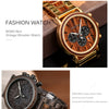 Male Watch Wooden Men Wristwatches Luminous Handle Chronograph Timepiece  In Gift Box | Vimost Shop.