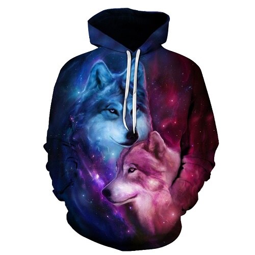 3D Hoodies Men Couple Wolf printed Hoodie Animal Hoody Sweatshirt Casual Tracksuit Pullover Jacket Autumn | Vimost Shop.