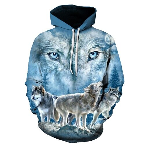 3D Hoodies Men Couple Wolf printed Hoodie Animal Hoody Sweatshirt Casual Tracksuit Pullover Jacket Autumn | Vimost Shop.