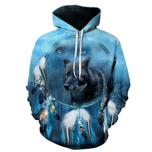 3D Hoodies Men Couple Wolf printed Hoodie Animal Hoody Sweatshirt Casual Tracksuit Pullover Jacket Autumn | Vimost Shop.