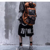 Techwear Style Print Hip Hop Pants Men 2020 Summer Streetwear Loose Cargo Shorts Cotton Jogger Streetpants Black | Vimost Shop.