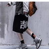 Techwear Style Print Hip Hop Pants Men 2020 Summer Streetwear Loose Cargo Shorts Cotton Jogger Streetpants Black | Vimost Shop.