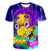 Men and women fat T-shirt Simpson print 3D T-shirt cartoon funny Simpson family T-shirt O-neck short-sleeved casual T-shirt | Vimost Shop.