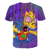 Men and women fat T-shirt Simpson print 3D T-shirt cartoon funny Simpson family T-shirt O-neck short-sleeved casual T-shirt | Vimost Shop.