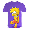Men and women fat T-shirt Simpson print 3D T-shirt cartoon funny Simpson family T-shirt O-neck short-sleeved casual T-shirt | Vimost Shop.