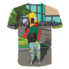 Men and women fat T-shirt Simpson print 3D T-shirt cartoon funny Simpson family T-shirt O-neck short-sleeved casual T-shirt | Vimost Shop.