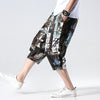 Streetwear New Chinese Style Male Printed Harem Pants Men Calf Length Cotton Linen Bermuda Masculina Male Pants | Vimost Shop.