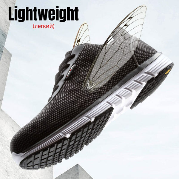 Men Steel Toe Safety Shoes For Men Lightweight Breathable Work Shoes Men's Security Footwear Protective Sneaker | Vimost Shop.