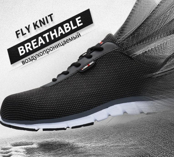 Men Steel Toe Safety Shoes For Men Lightweight Breathable Work Shoes Men's Security Footwear Protective Sneaker | Vimost Shop.