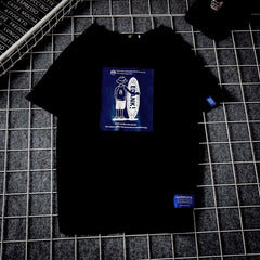Men's Cotton Fashion T-shirt Funny Mens Summer Tshirts 5XL White Casual T Shirt Tee for Man Male Oversized Tee Shirts Streetwear