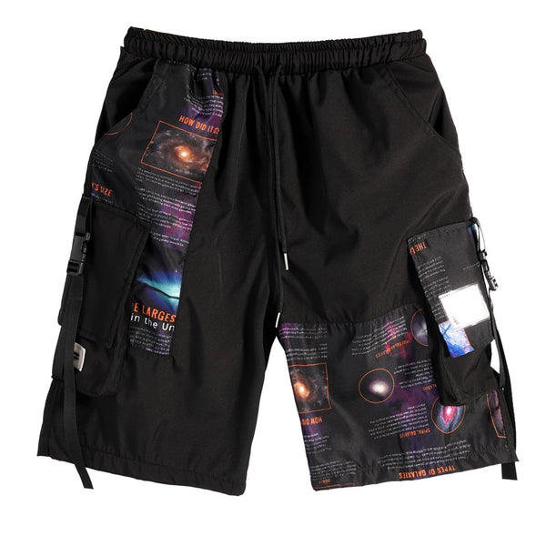 Streetwear Men's Shorts Knee Length Summer New Fashion Printed Hiphop Men Short Pants Mens Beach Pants Loose Leisure | Vimost Shop.