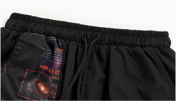 Streetwear Men's Shorts Knee Length Summer New Fashion Printed Hiphop Men Short Pants Mens Beach Pants Loose Leisure | Vimost Shop.