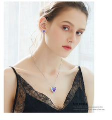 Angel Wing Stud Earrings Embellished with Crystal from Swarovski Earrings for Women 925 Sterling Silver Fine Jewelry