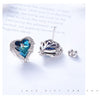 Angel Wing Stud Earrings Embellished with Crystal from Swarovski Earrings for Women 925 Sterling Silver Fine Jewelry | Vimost Shop.