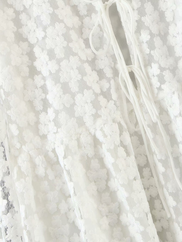 Toppies white embroidery dress summer lace mini dress womens sexy bandage sexy v-neck blouses | Vimost Shop.