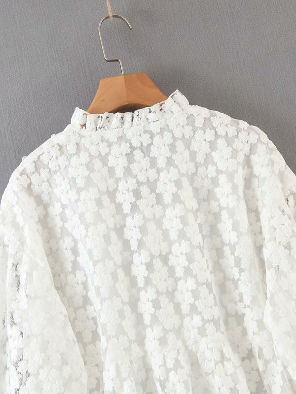 Toppies white embroidery dress summer lace mini dress womens sexy bandage sexy v-neck blouses | Vimost Shop.