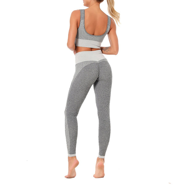 Yoga Set Sports Bra and Leggings Jogging Women Gym Set Clothes Seamless Workout Sports Tights Women Fitness Sports Suit | Vimost Shop.