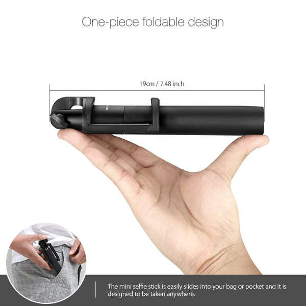 Extendable Folding bluetooth Selfie Stick Remote Control Tripod with Rotatable Phone Clamp Holder for iPhone 11 | Vimost Shop.