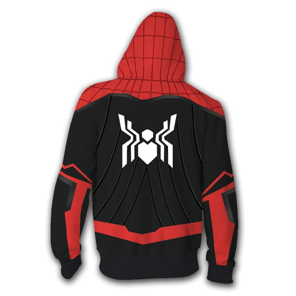 Popular Marvel movie venom 3D Printed Hoodies Men Women Spiderman Hooded Sweatshirts hip hop Zipper Pocket Jackets | Vimost Shop.