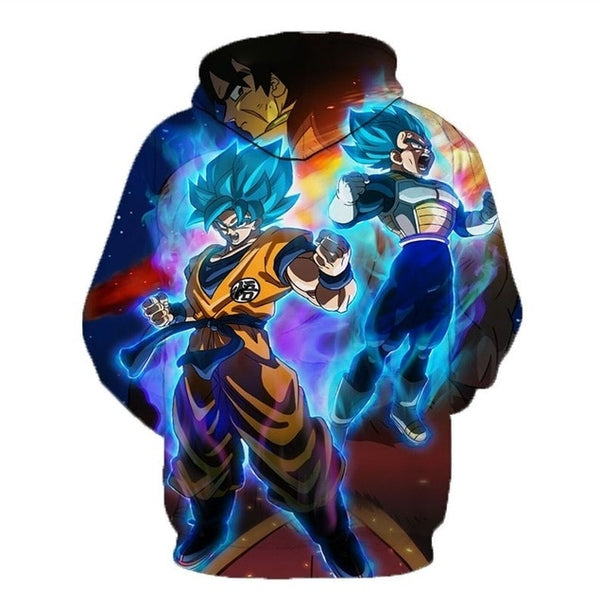 Dragon Ball Hoodie Men 3D Sweatshirts Super Saiyan Goku Printed Hooded Pullover Teen Fashion Cartoon Hoody Streetwear - Vimost Shop