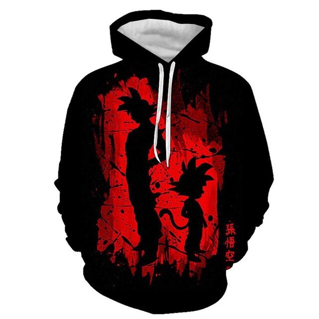Dragon Ball Hoodie Men 3D Sweatshirts Super Saiyan Goku Printed Hooded Pullover Teen Fashion Cartoon Hoody Streetwear - Vimost Shop