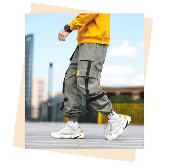 Men's Harem Pants Multi-Pocket Jogger Streetwear Cargo Pants Male New Fashion Sweatpants Man High Quality Trousers | Vimost Shop.