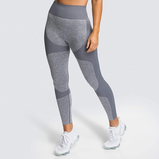 Yoga Pants Seamless Women Sports Leggings Fitness Solid Athletic Workout Long Tights Gym Running Trousers Bodybuilding | Vimost Shop.