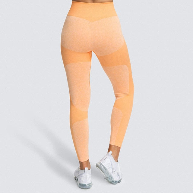 Yoga Pants Seamless Women Sports Leggings Fitness Solid Athletic Workout Long Tights Gym Running Trousers Bodybuilding | Vimost Shop.