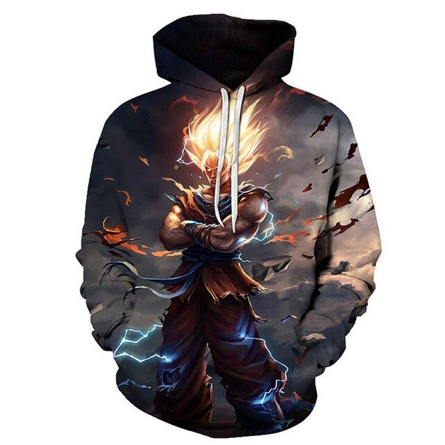 Dragon Ball Z Goku 3D Hoodies Anime Hoodie Unisex 3D Print Fashion Streetwear Hip Hop Punk Hoodies Harajuku Hooded Plus Size - Vimost Shop