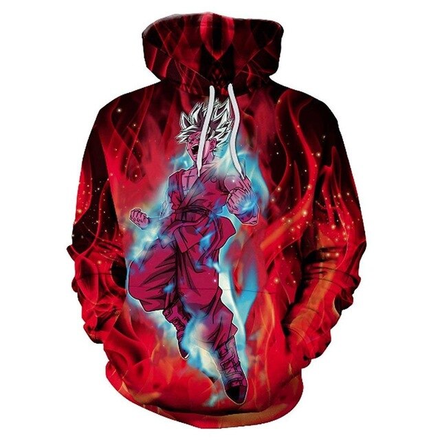 Dragon Ball Z Goku 3D Hoodies Anime Hoodie Unisex 3D Print Fashion Streetwear Hip Hop Punk Hoodies Harajuku Hooded Plus Size - Vimost Shop