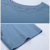 Lightweight Cotton Running Workout Crop Top Women | Vimost Shop.