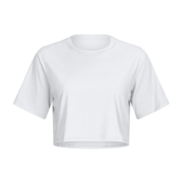 Lightweight Cotton Running Workout Crop Top Women | Vimost Shop.