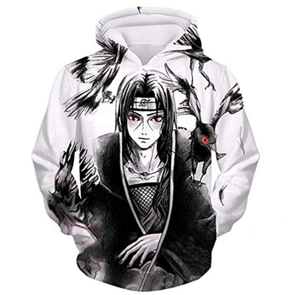 Hoodies Unisex Naruto Harajuku Japanese Anime Uchiha Itachi Printed Men's Hoodie Male Streetwear Fashion Casual sweatshirt Coat | Vimost Shop.