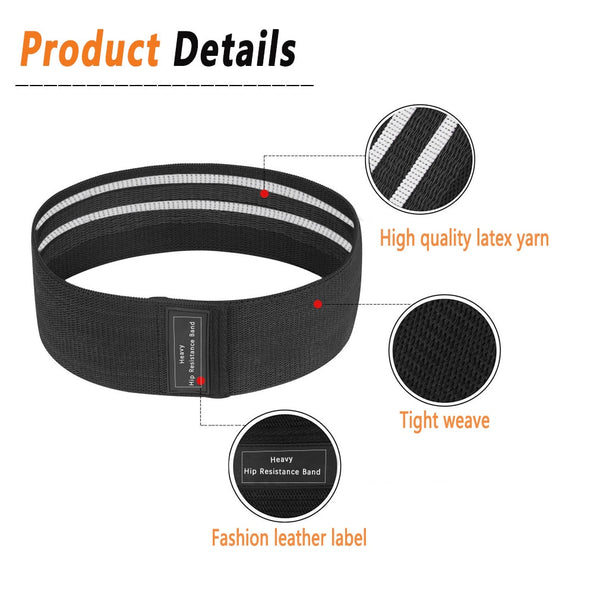 3PCS Hip Resistance Bands Yoga Anti-slip Gym Fitness Latex Band Leg Workout Exercises Braided Elastic Band Fitness Equipment | Vimost Shop.