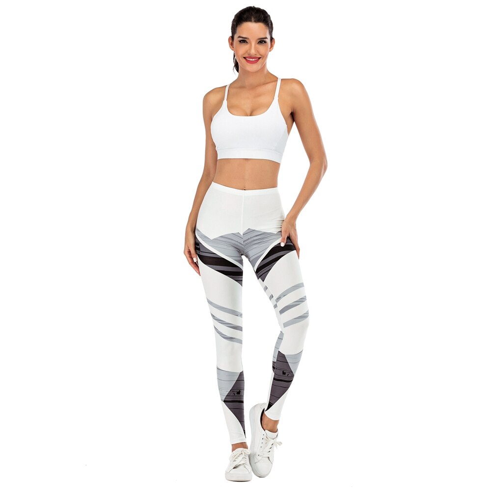 Women Fitness Legging Streak Printing Sexy leggins Fashion Slim legins Soft and stretchy Leggings Woman Pants | Vimost Shop.