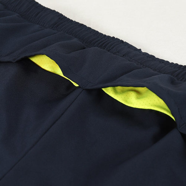 Men Running Shorts 2 in 1 Sports Shorts Quick Dry Active Training Exercise Jogging Gym Shorts With Zipper Pockets