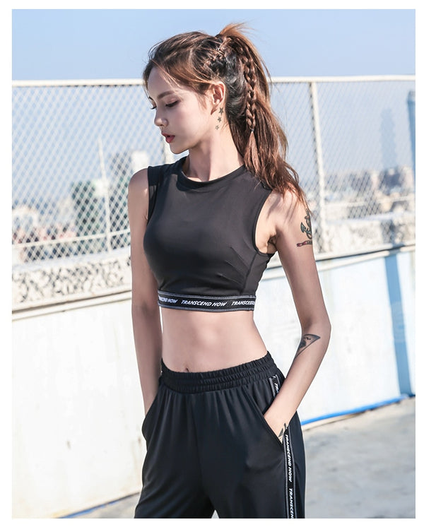 Sport Pants Women Loose Long Gym Trousers Elastic Walking Pantalon Jogging Femme Sweatpants Athletic Breathable Striped Running | Vimost Shop.