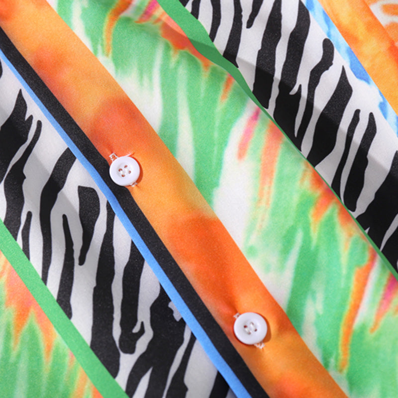 2020 Hip Hop Shirt Streetwear Men Hawaiian Shirt Animal Skin Print Harajuku Beach Shirt Summer Aloha Shirts Short Sleeve Tops | Vimost Shop.