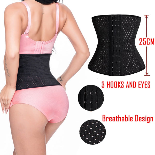 Women Waist Trainer Steel Bone Cincher Corset Belt Shaper Body Shapewear Underbust Control Elasticat Slimming Tummy Belt Fajas | Vimost Shop.