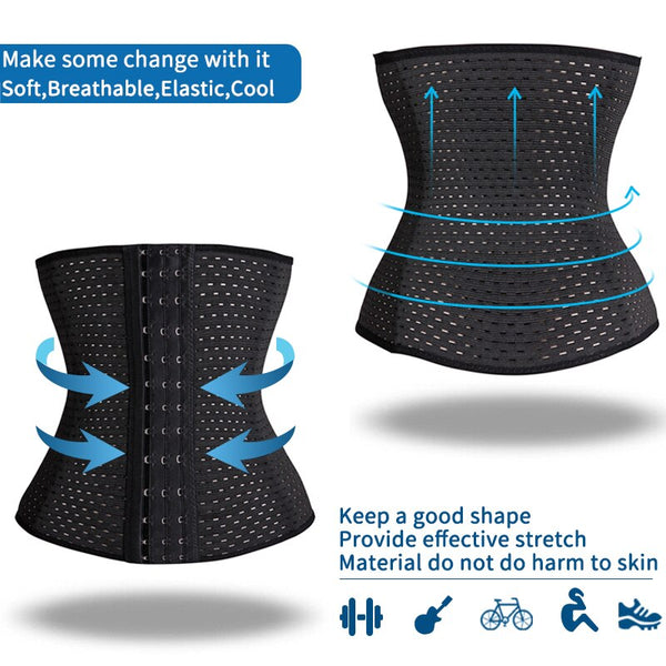 Women Waist Trainer Steel Bone Cincher Corset Belt Shaper Body Shapewear Underbust Control Elasticat Slimming Tummy Belt Fajas | Vimost Shop.