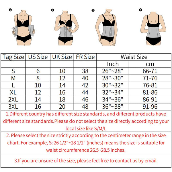 Women Waist Trainer Steel Bone Cincher Corset Belt Shaper Body Shapewear Underbust Control Elasticat Slimming Tummy Belt Fajas | Vimost Shop.