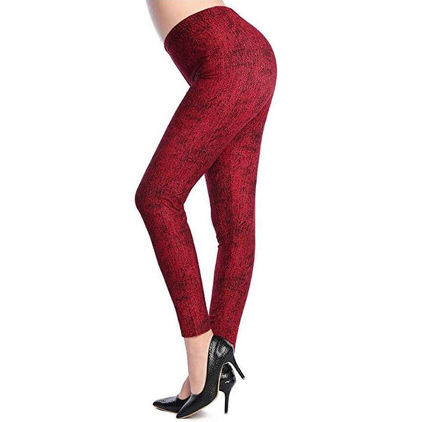 New Rose Flower Printed Leggings Fashion Sexy Women Lady Slim High Elastic Cotton Pants | Vimost Shop.