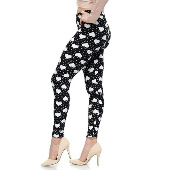 New Rose Flower Printed Leggings Fashion Sexy Women Lady Slim High Elastic Cotton Pants | Vimost Shop.